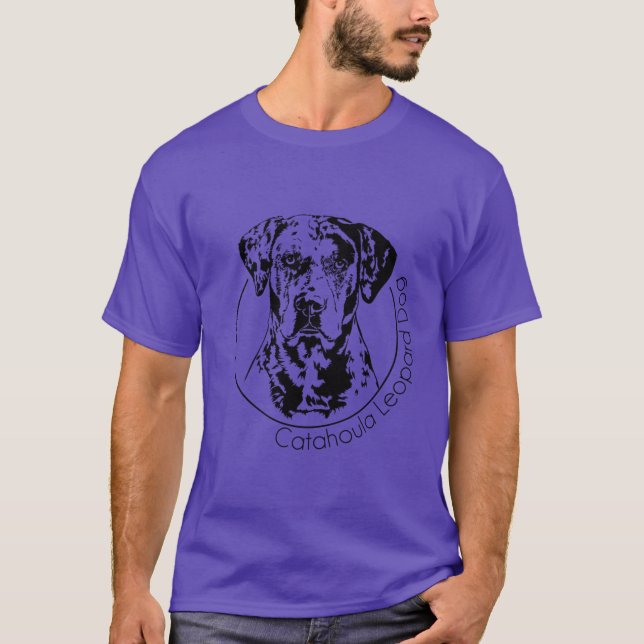 T-shirt Catahoula Leopard Chien Portrait (Devant)