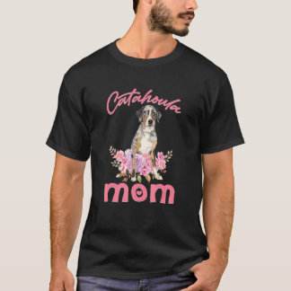 T-shirt Catahoula Maman Funny Catahoula Leopard Chien Mama