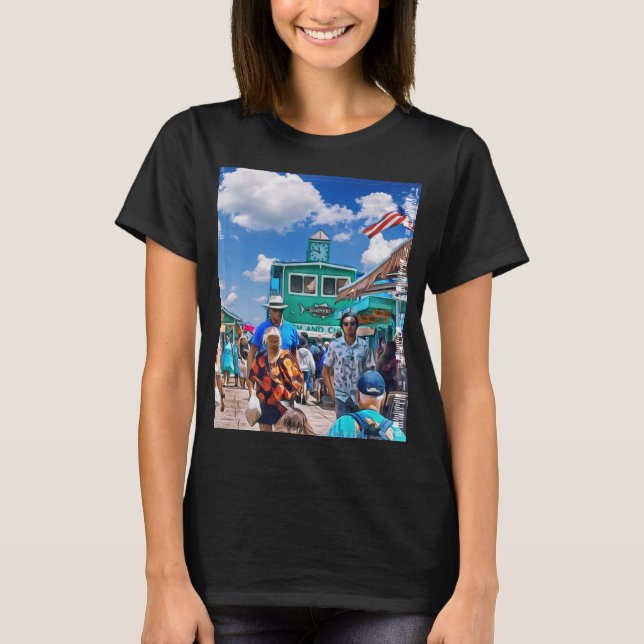 T-shirt Catalina Island Avalon Les gens profitent de la je (Devant)