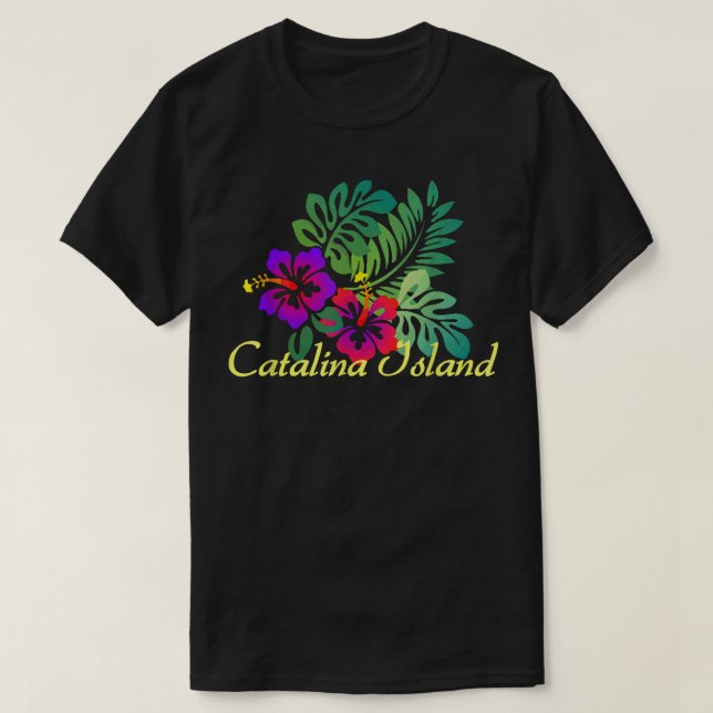 T-shirt Catalina Island Beach Tropic Travel Surf Tee (Design devant)