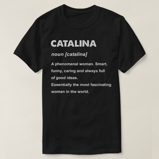 T-shirt Catalina Name  (Design devant)