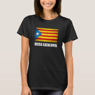 T-shirt Catalogne Catalunya Drapeau catalan