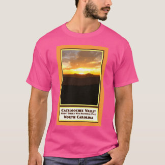 T-shirt Cataloochee de l'affiche Vintage voyage Sunset Smo