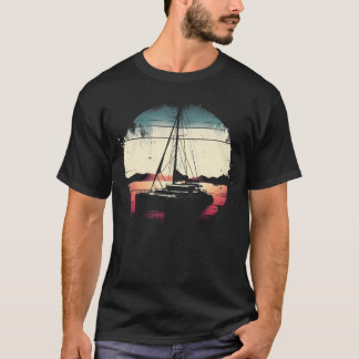 T-shirt Catamaran Boat Lover - Vintage Sailor Boating Sail