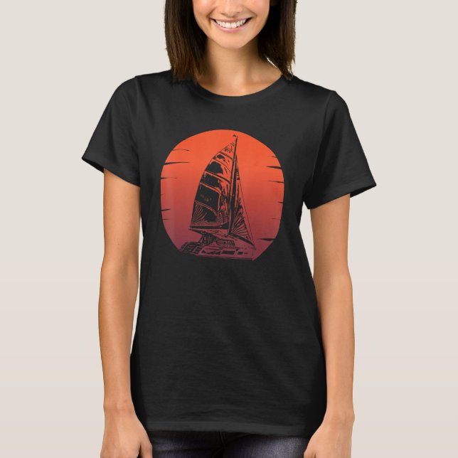 T-shirt Catamaran Boat Sailing 5 (Devant)