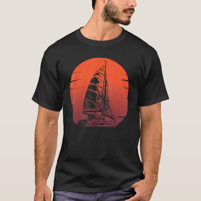 T-shirt Catamaran Boat Sailing 5 (Devant)