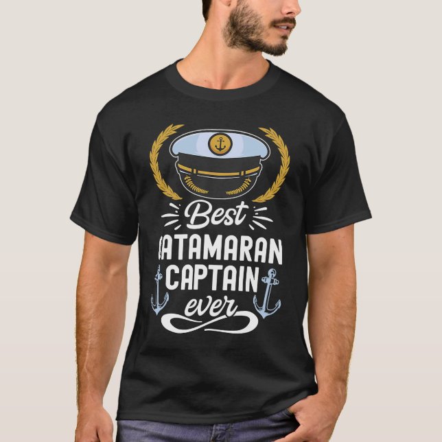 T-shirt Catamaran Sailing Captain Sailor Best Catamaran Ca (Devant)