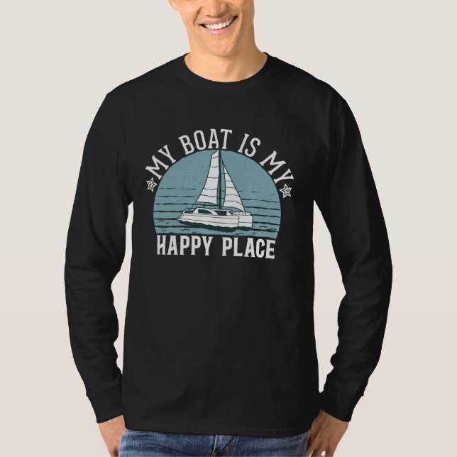 T-shirt Catamaran Two Hulls Sailing Quote Catamaran Captai (Devant)