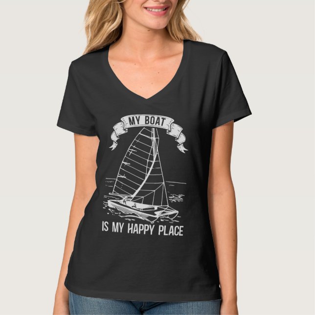 T-shirt Catamaran Two Hulls Sailing Quote Catamaran Captai (Devant)