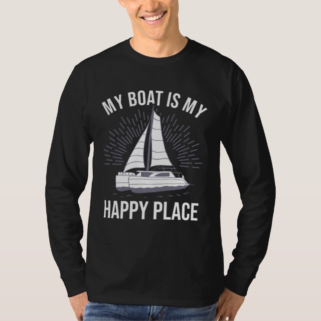 T-shirt Catamaran Two Hulls Sailing Quote Catamaran Captai (Devant)