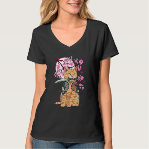 T-shirt Catana Japonais esthétique Sakura Cerry Blossoms