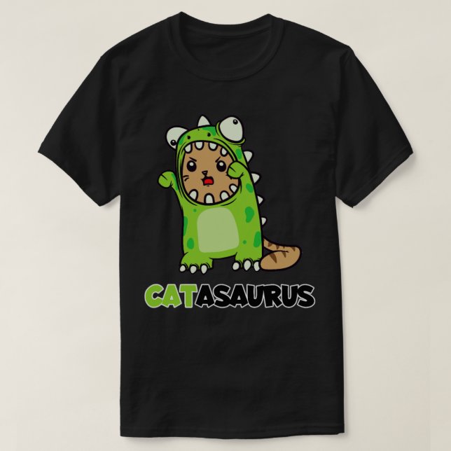 T-shirt Catasaurus Chat Dino Costume Dinosaur (Design devant)