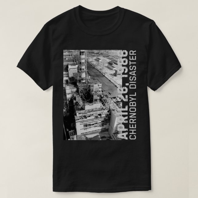 T-shirt Catastrophe de Tchernobyl 1986 (Design devant)