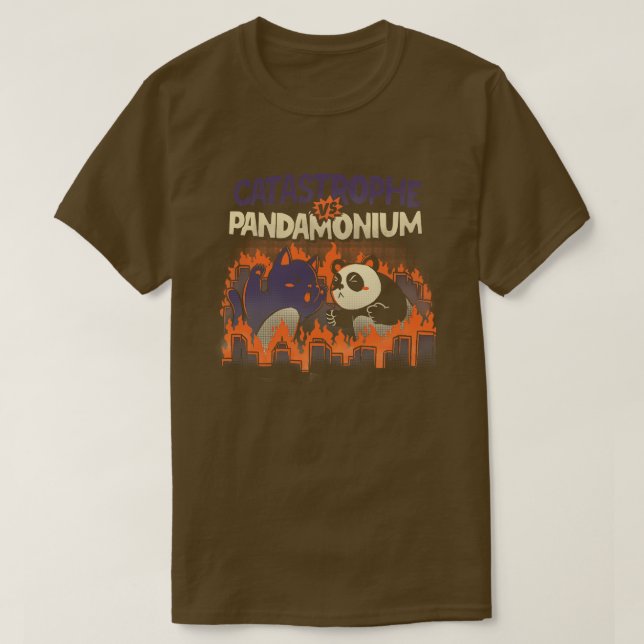 T-shirt Catastrophe VS Pandamonium par Tobe Fonseca (Design devant)
