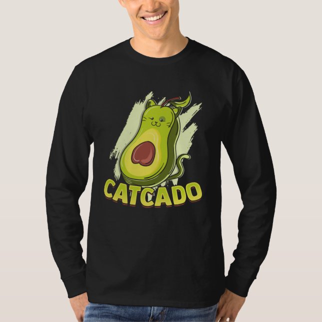 T-shirt Catcado  Cat Catcado Avocado (Devant)