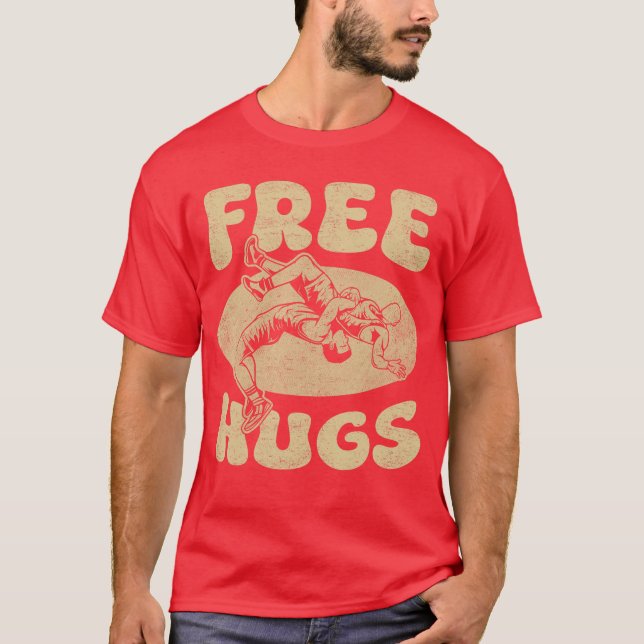 T-shirt Catch libre drôle câlins gratuits Catch libre Catc (Devant)