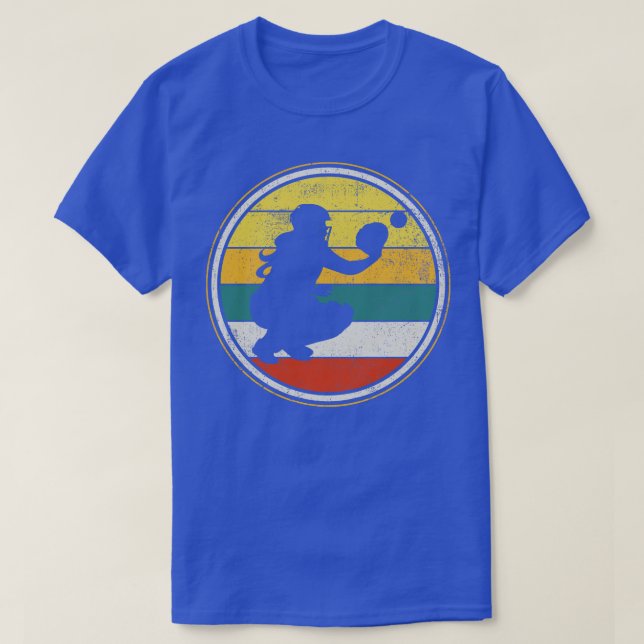T-shirt Catcher Softball Player Vintage 5 (Design devant)