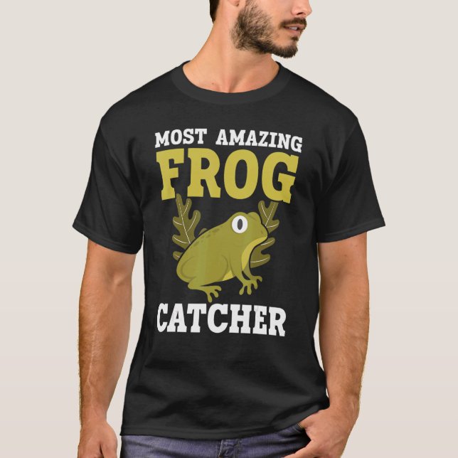 T-shirt Catcheur de grenouilles Froggy Crapaud Tetard Amph (Devant)