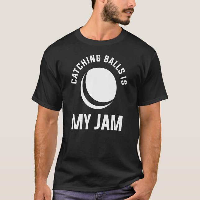 T-shirt Catching Balls Est Mon Jam Pour Un Joueur De Dodge (Devant)
