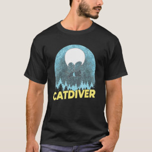 T-shirt Catdiver - Skydiver Cat Parachute de Skydiving