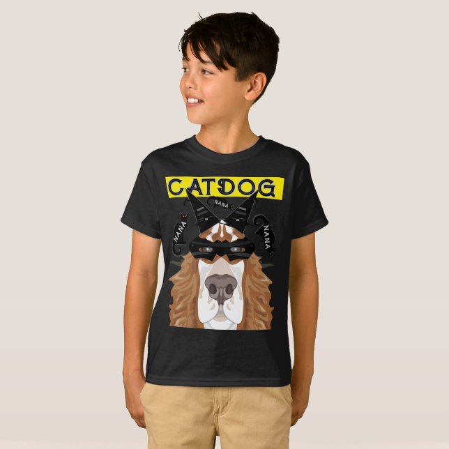 T-shirt Catdog NANA NANA NANA Superhero (Devant entier)