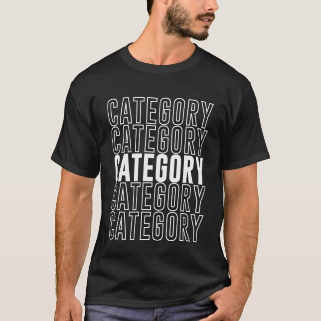 T-shirt Catégorie (Devant)