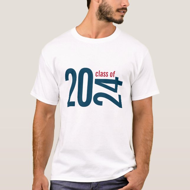 T-shirt Catégorie 2024 Diplôme en Typographie Simple (Devant)
