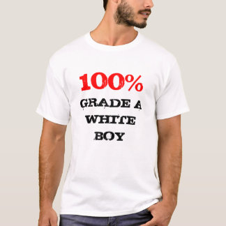T-shirt Catégorie de 100% un garçon blanc