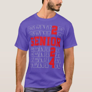 T-shirt Catégorie de 2024 Cadeaux supérieurs de 24e année