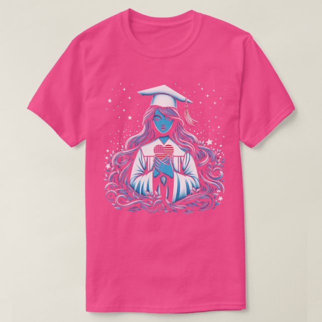 T-shirt Catégorie de 2024 Diplôme supérieur 4 juillet drôl (Design devant)