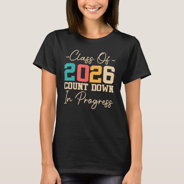 T-shirt Catégorie De 2026 Compter En Cours 2026 Graduati (Devant)