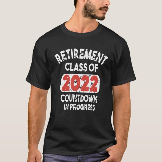 T-shirt Catégorie De Retraite De 2022 Compte À Recompte En (Devant)