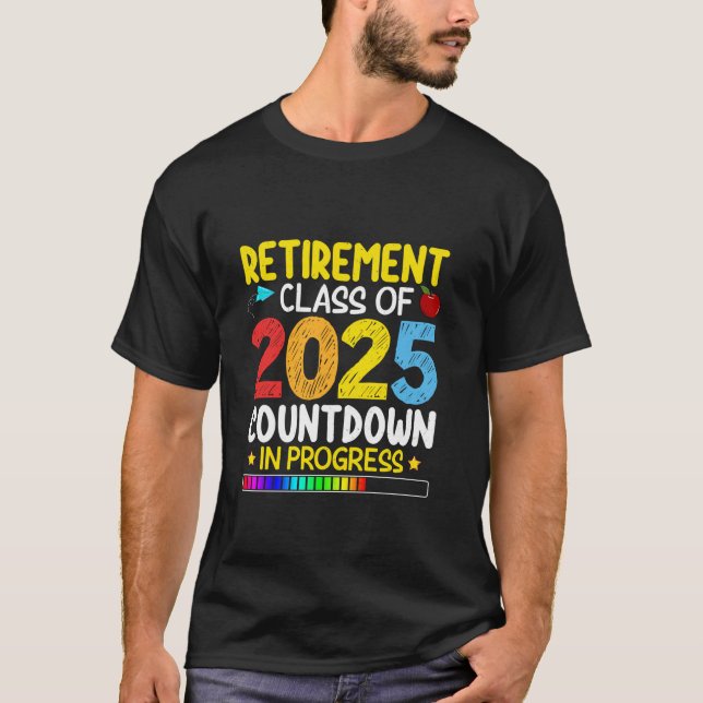 T-shirt Catégorie De Retraite Drôle De 2025 Compte À Recom (Devant)