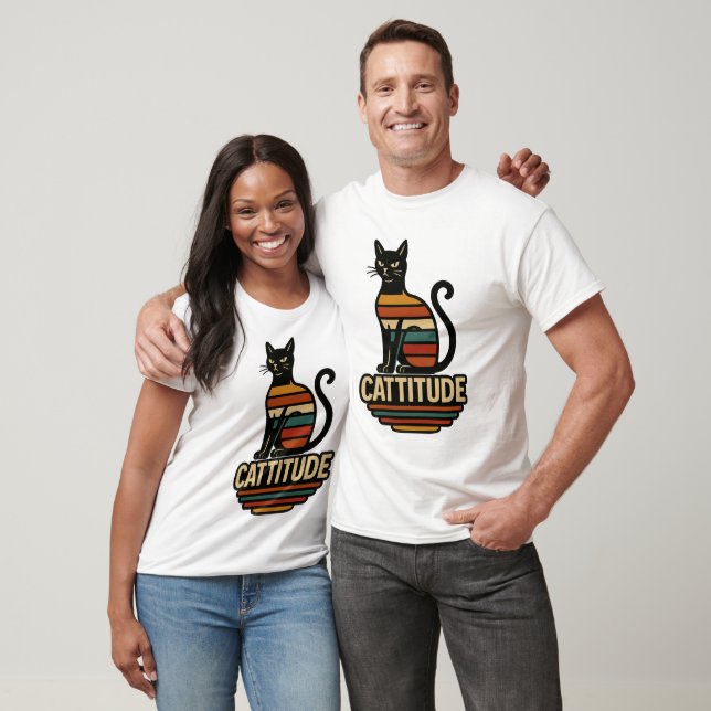 T-shirt caténage de chat vintage (Unisexe)
