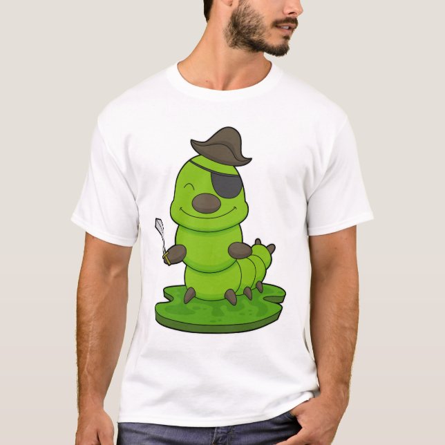 T-shirt Caterpillar as Pirate (Devant)