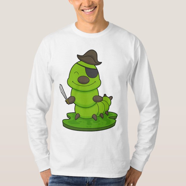 T-shirt Caterpillar as Pirate (Devant)