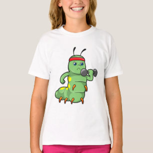 T-shirt Caterpillar at Strength entraînement avec Dumbbell