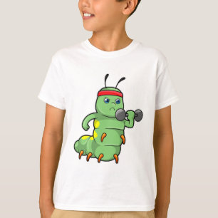T-shirt Caterpillar at Strength entraînement avec Dumbbell