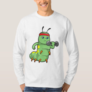 T-shirt Caterpillar at Strength entraînement avec Dumbbell