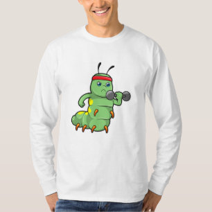 T-shirt Caterpillar at Strength entraînement avec Dumbbell