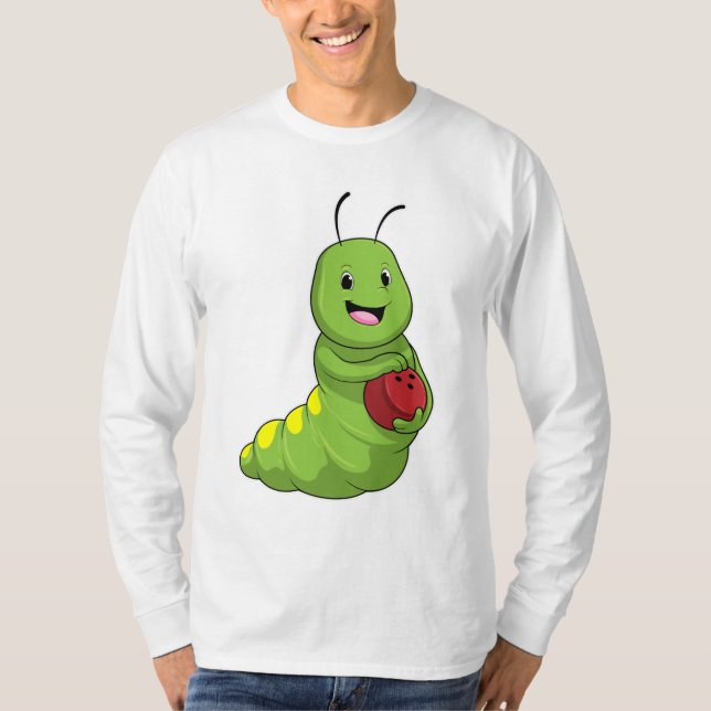 T-shirt Caterpillar au Bowling avec Bowling ball (Devant)