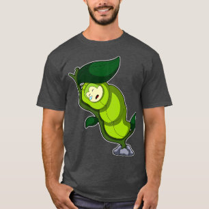 T-shirt Caterpillar Au Sommeil Avec La Feuille