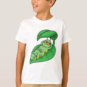 T-shirt Caterpillar avec feuille