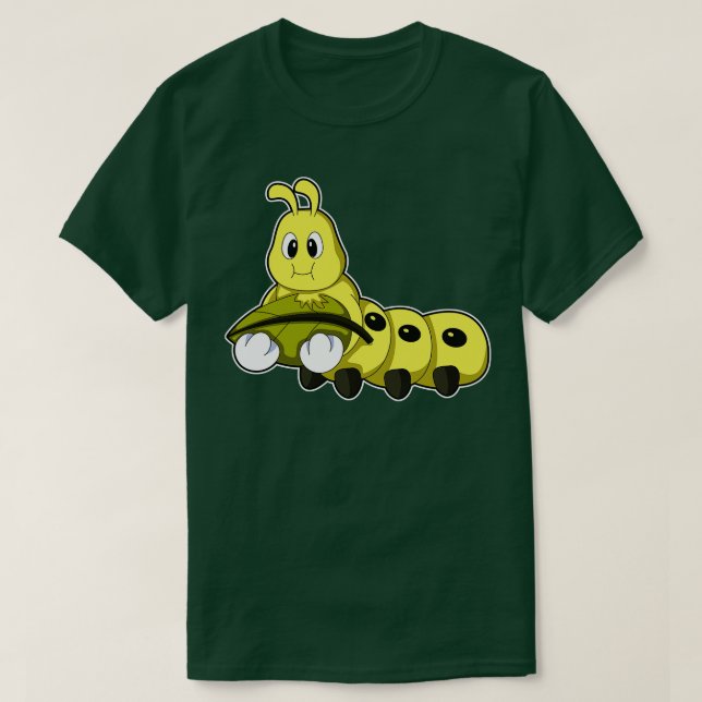 T-shirt Caterpillar avec feuille 7 (Design devant)