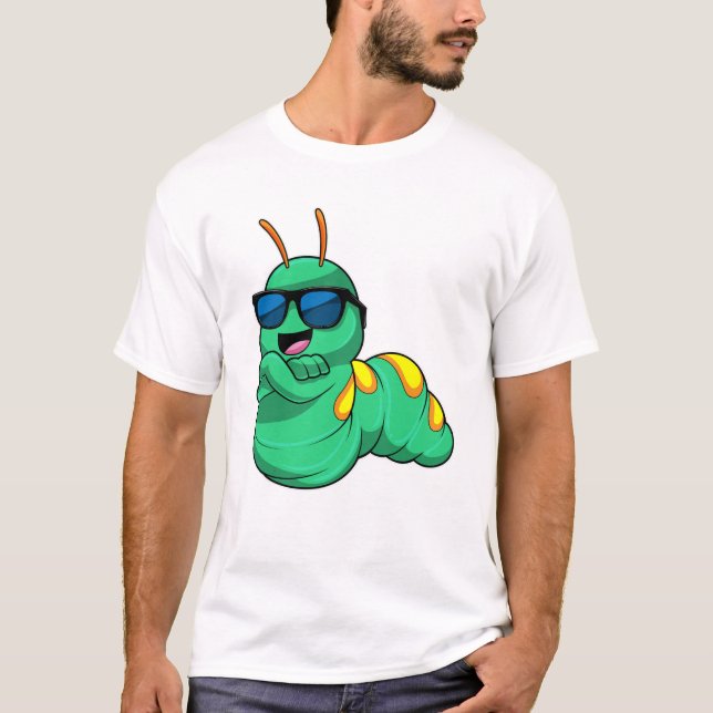 T-shirt Caterpillar avec lunettes de soleil (Devant)