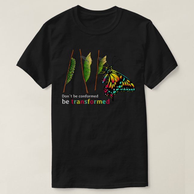 T-shirt Caterpillar Cococoon Design pour papillon (Design devant)