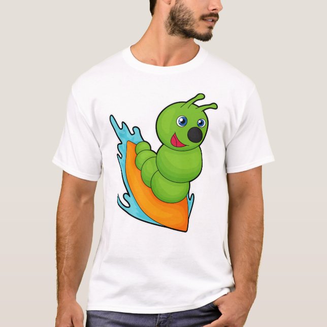 T-shirt Caterpillar comme Surfer avec Surfer (Devant)