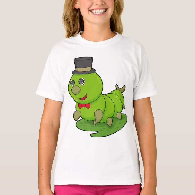 T-shirt Caterpillar en Gentleman avec Cylindre (Devant)