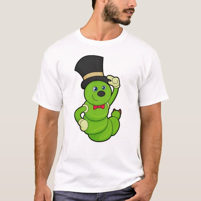T-shirt Caterpillar en Groom avec Casquette (Devant)