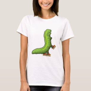 T-shirt Caterpillar en Patinage en ligne avec Patins en li